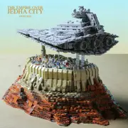 5162PCS Star Destroyer Empire Ship Over Jedha City Building Block Model New