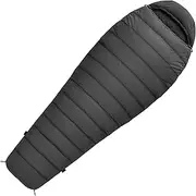 Norskskin Ultralight 220 Mummy Sleeping Bag Grey Couplable Extreme - 6°C Sleeping Bag with Pillow Compartment