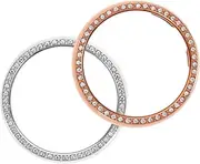 2pcs Rhinestone Watch Protector Case Compatible with Watch Shocking Bumper Cover Replaceable Design Elegant and Options