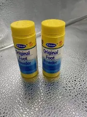 Lot Of 2 Dr Scholl’s Soothing Foot Powder Help Keep Feet Dry Travel 1 Oz Each