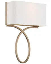 Crystorama Brinkley 2-Light Vibrant Gold Wall Mount