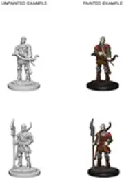 WizKids WK72583 Miniatures Pathfinder Deep Cuts Unpainted Minis Town Guards