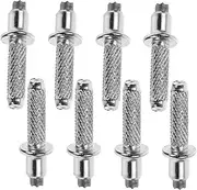 8Pcs Tungsten Steel Hiking Pole Tips Durable Cane Tips for Trekking and Walking Sticks Slip Replacement Accessories for Outdoor Adventures