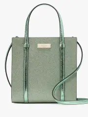 Kenzie Glitter Mixed Materials Mini Tote