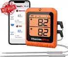 650 Ft Wireless Meat Thermometer – Bluetooth, 2 Probes,Rechargeable,for Grilling