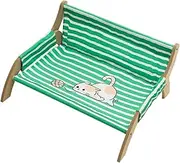Cat Lounge,Kitten Hammock for Resting | Decorative Stripe Cat Chair Breathable Lounger for Rest and Sleeping Indoor Outdoor Apartment Living