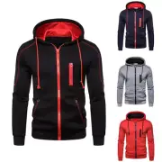 Men Sportswear Coat Jacket Hooded Coat Hoodies Warm Zipper Clothing Sweatshirt 。