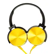 Wired Earphone Headset Heavy Bass Sound Quality Music Earphone With Mic For Mobile Phone Universal Gold