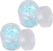 Baluue Elegant Crystal Glue Filler Sequins Flash Diy Nail Art Accessory 2pcs Sky Blue