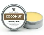 Coconut Natural Solid Perfume by Paradise Perfumes Fragrance Balm 15ml