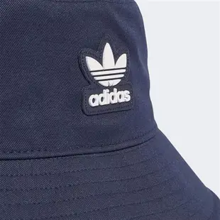 Adidas 帽子 漁夫帽 Adicolor 石洗 純棉 斜紋 深藍【運動世界】IL4882