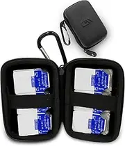 CASEMATIX Travel Case for Contact Lenses Fits 12 Daily Disposable Contacts in a Compact Dual-Sided Storage Case with Clip On Carabiner - Includes Daily Contact Lens Case Only