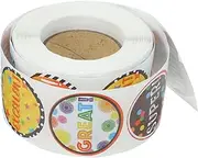 Tofficu 1 Roll Adorable Encouragement Stickers for Decorative Cartoon Adhesive Decals for Homework School Projects Crafts and Present Wrapping Stickers Per