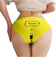 [Franterd] Seamless Underwear for Women Plus Size Letter Funny Hipster Brief Ladies Stretch Full Coverage Cheeky Bikini Panties