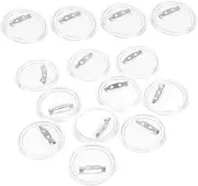 Tofficu 20pcs Acrylic Button Badge Clear Buttons Badges Pins Pin Maker Kit Transparent Acrylic