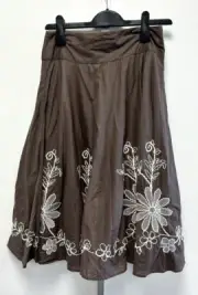 NEW! Phase Eight UK8 praline / cream Dori embroidered full skirt with net lining