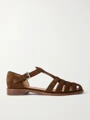 [Church's] Church's - Kelsey Woven Suede Sandals - Brown - IT38 IT 38 Brown