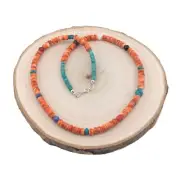 Handcrafted Ethnic Native American Choker Necklace Beaded Jewelry Santo Domingo*
