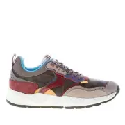 VOILE BLANCHE men shoes Club18 sneaker grey suede army camouflage fabric