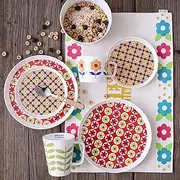 Colorful Spring Theme Bone China Dinner Set, Coffee Mug Plate Bowl, Ceramic Tableware