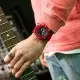 【CASIO 卡西歐】G-SHOCK 炫彩音浪 碳核心防護構造雙顯手錶-火熱紅(GA-2200SKL-4A)