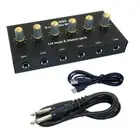 Versatility 6Channel Sound Mixer with Builts In Battery for Long Last Use