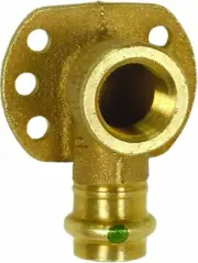 Viega 79190 ProPress Zero Lead Bronze 90-Degree Elbow Drop with Wall Plate with