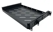 19" Rack Mount ADJUSTABLE Pull-Out Sliding Keyboard Mouse Network Shelf Tray