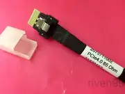MOLEX SlimSAS SFF-8654 4i PCIe 4.0 Straight Cable, PCI Express 85ohm, 1m (3.3ft)