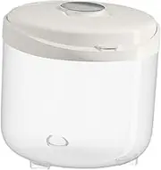 Perfk Airtight Rice Container, Cereal Bucket with Locking Lid Flour Dispenser Food Storage for Household Kitchen Cat Dog Food Sugar