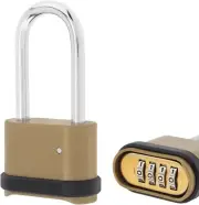 4 Digit Combination Lock, Heavy Duty Combination Padlock with 2.5 Inch Long for
