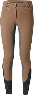 [EQULIBERTA] Full Seat Riding Culottes Butt Leather Ladies Junior Walnut