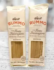 2 Rummo Bucatini Pasta No.6 Hand Crafted In Italy~100% Durum Wheat~1.lb Each