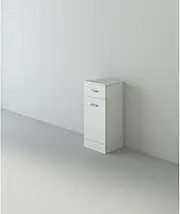 VeeBath NLSW300 Linx Free Standing Laundry Bathroom Cupboard Storage Furniture Cabinet Unit-350 x 300mm, High Gloss White