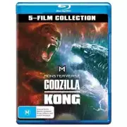 Monsterverse 5-Film Collection Godzilla Kong Blu-Ray NEW+SEALED| REGION B