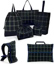 COLORFUL CANDY STYLE NJ301900 School Entrance School Entrance 7-Piece Set, Lesson Bag, Shoe Case, Drawstring Bag, Large Drawstring (Lunchbox Bag), Drawstring (Cup Bag), Disaster Preparedness Headband,