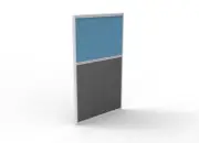 New Panel Screen Pin Board 750mm W x 1250mm H Desk Partition Divider Blue Ironst
