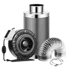 VIVOSUN 6 Inch Inline Fan Carbon Filter Ducting Exhaust Ventilation Extractor