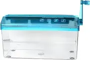 Paper Shredders, A4 Size Mini Shredder, Portable Cross Cut Paper Shredder, Paper Shredder for Office, Credit Card Shredder, Efficient Documents Papers Cutting Tool Home Office Desktop Stationery