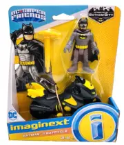 NOC Imaginext DC Super Friends Batman & Batcycle Streets Of Gotham City