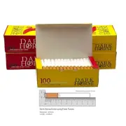 500 x Dark Horse Extra Long 24mm Filter Tubes King Size Tobacco Empty Cigarette