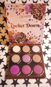 Colourpop 9 Pan Eyeshadow Palette Locket Down New NIB Shimmer & Matte Plum
