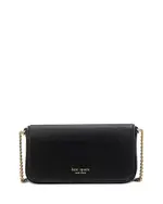 kate spade new york Devin Saffiano Leather Flap Chain Wallet