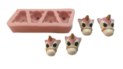 UNICORNS , UNICORN silicone mold fondant cake decorating food cakes cupcakes FDA