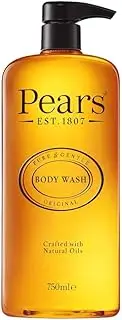 Pears Pure & Gentle Body Wash 750 ml Original Made with Natural Oils and Soap-Free Nourishing Moisturiser and Natural Extracts