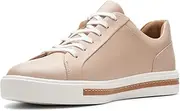 [Clarks] Women's Un Maui Lace Sneaker, Pebble Metallic