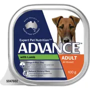Advance Single Serve Adult Lamb Wet Dog Food 12x100g
