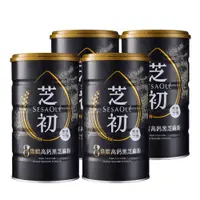 在飛比找PChome24h購物優惠-芝初 高鈣黑芝麻粉罐裝380gx4罐