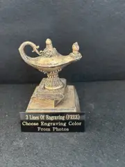 4” Lamp Of Knowledge RC Resin Trophy