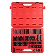 SUNEX TOOLS 3351, 3/8 Inch Drive Impact Socket Set, 51-Piece, Metric, 7mm - 2...